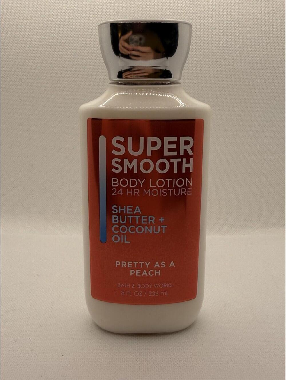 Bath & Body Works Super Smooth Body Lotion, Pretty as a Peach - 8 fl oz NEW